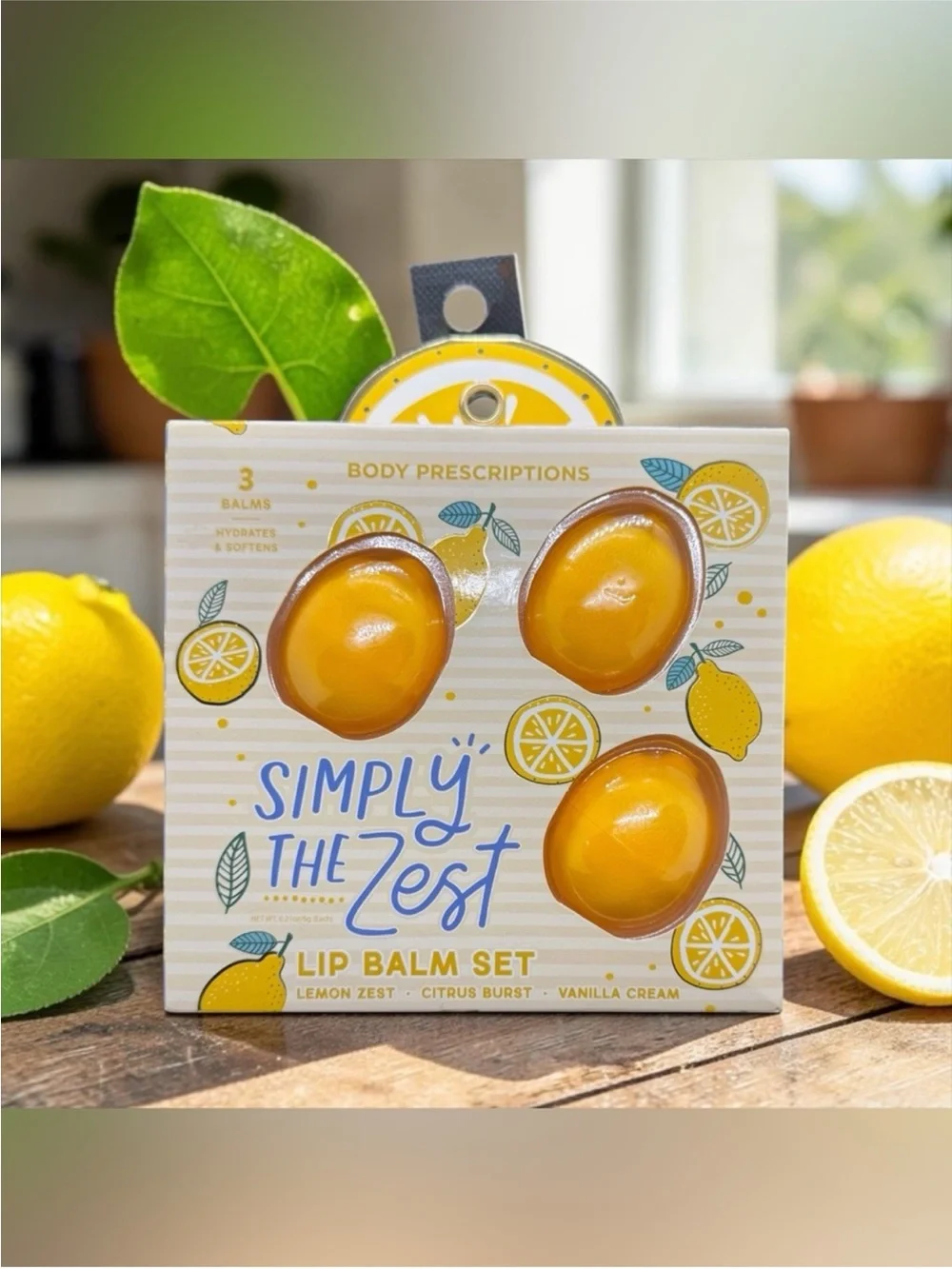 Simply The Zest Lip Balm Set - Lemon Zest (3-Pack)
